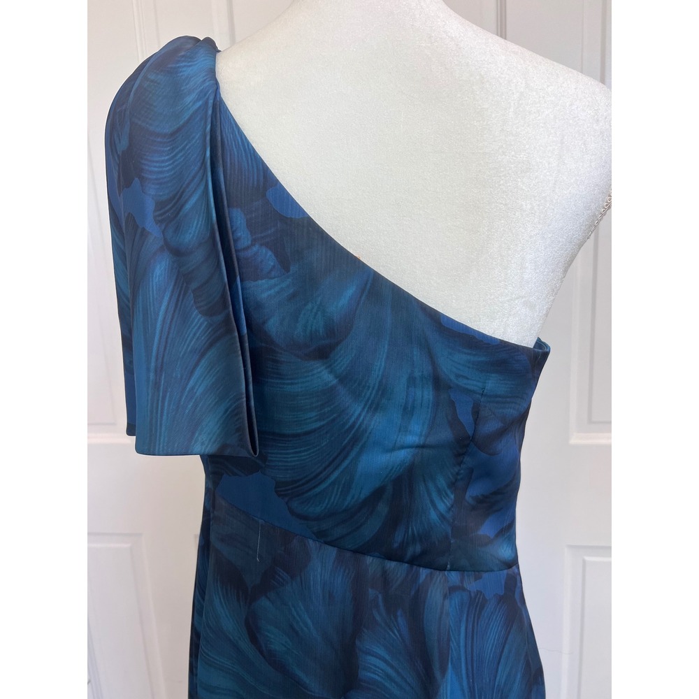 Women's blue Sachin and Babi one shoulder bow evening dress size 8 - Picture 6 of 14